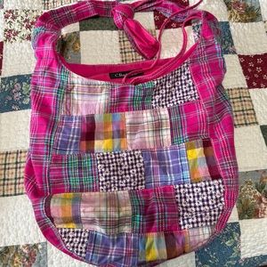 Crossbody pink with patterns bag